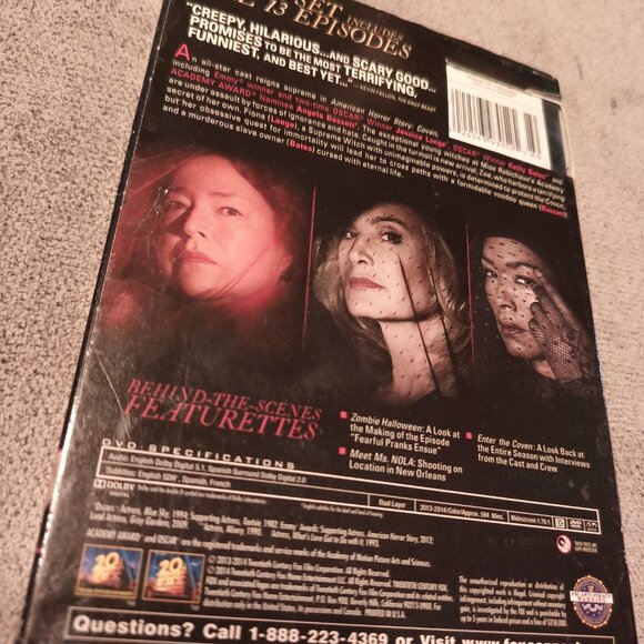 AMERICAN HORROR STORY COVEN THE COMPLETE THIRD SEASON 4 DVD SET - Picture 2 of 6